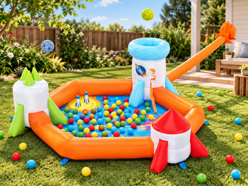 H2OGO! CosmoKids 85″ Inflatable Spaceship Ball Pit Play Center Only $99 on Walmart (Reg $230)