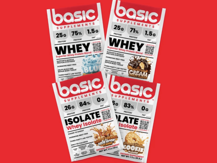 Free Samples of Basic Supplement Whey & Whey Isolate Proteins