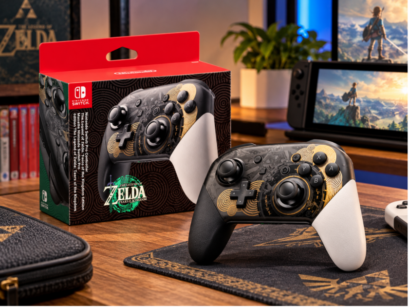 Zelda TOTK Edition Nintendo Switch Pro Controller Only $69.xx on Woot