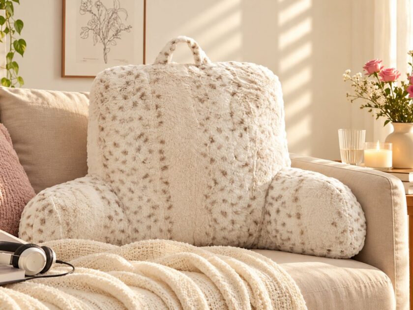 Mainstays Faux Fur Backrest Pillow Only $14.96 at Walmart!