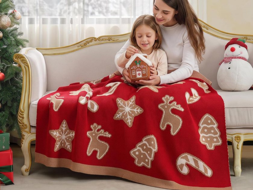 Amélie Home Christmas Knit Throw Only $23.xx on Amazon (Reg $50)!