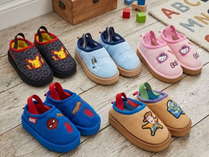 Kids Character Moc Slippers Only $14.98 at Walmart – Bluey, Pokémon, Toy Story & More!