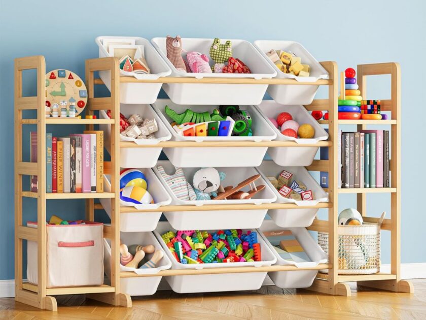 Kids Toy Storage Organizer with 6 Shelves and 12 Bins Only $77.xx on Amazon (Reg. $120)