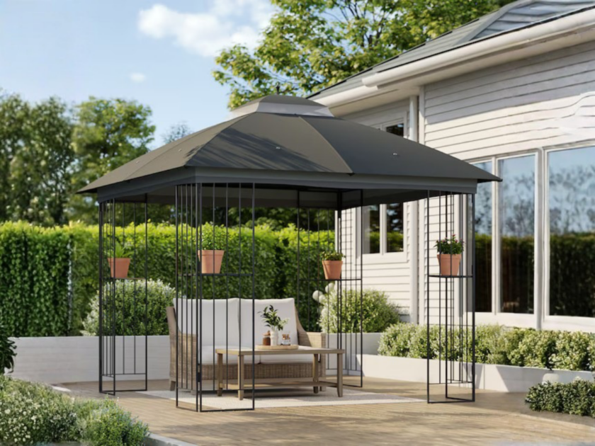 Style Selections 10-ft x 10-ft Soft Top Roof Steel Gazebo Only $189 at Lowes (Reg $378)