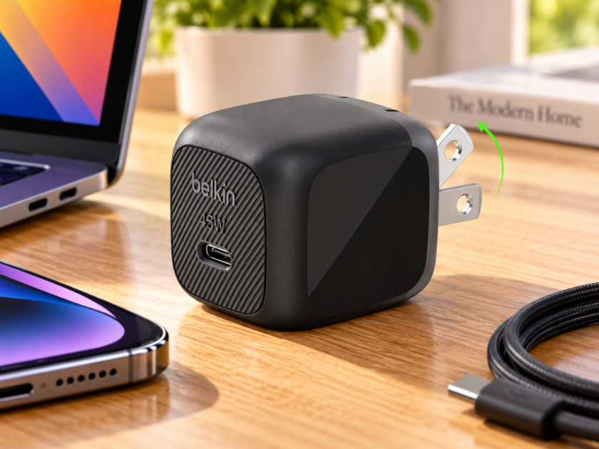 Belkin 45W Compact USB-C Foldable Charger Only $12.xx on Amazon (Reg $20)