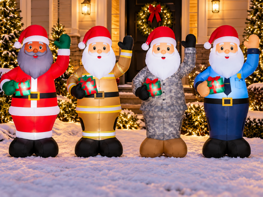 8-Foot Claus For A Cause Santa Inflatable Gives Back This Christmas