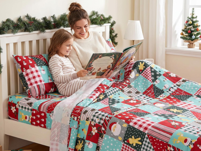 Holiday 4-Piece Deep-Pocket Queen Sheet Set Only $11.xx on Amazon (Reg $24)