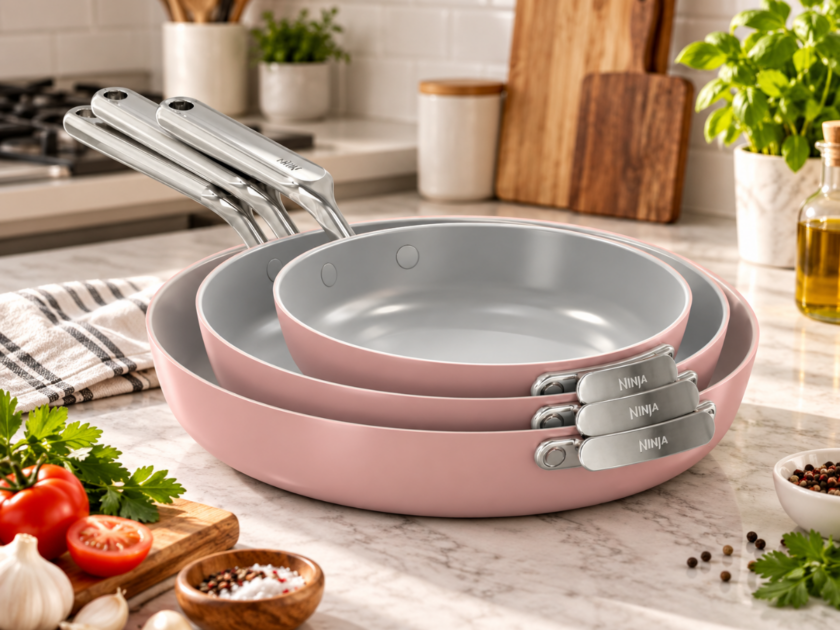 Ninja NeverQuit 3-Piece Ceramic Fry Pan Set Only $129.xx on Amazon (Reg $250)