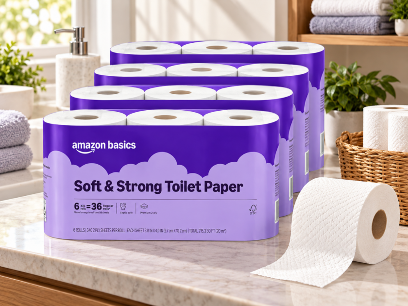 Amazon Basics Soft and Strong 2-Ply Toilet Paper 30 Ultra Rolls Only $19.xx on Amazon (Reg $29)