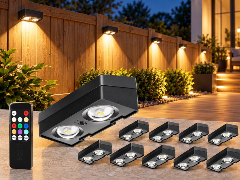 50-Lumen Solar Fence Lights 12-Pack Only $22.xx on Amazon (Reg $70)