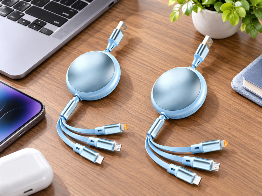 3-in-1 Retractable Multi Charging Cable 2-Pack Only $9.xx on Amazon (Reg $20)