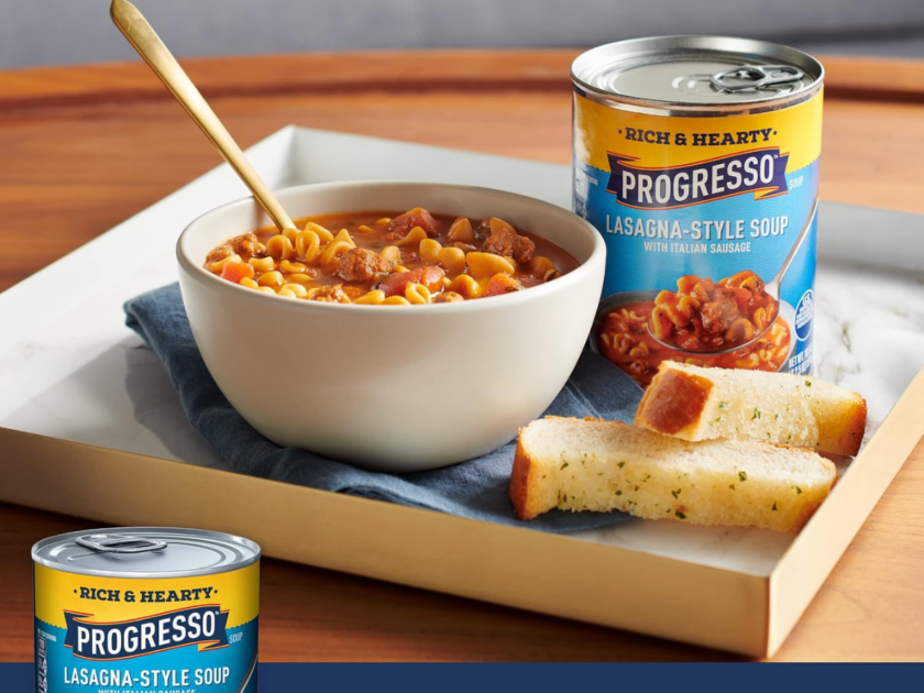 Progresso Rich & Hearty Lasagna-Style Soup With Italian Sausage Only $1.xx on Amazon