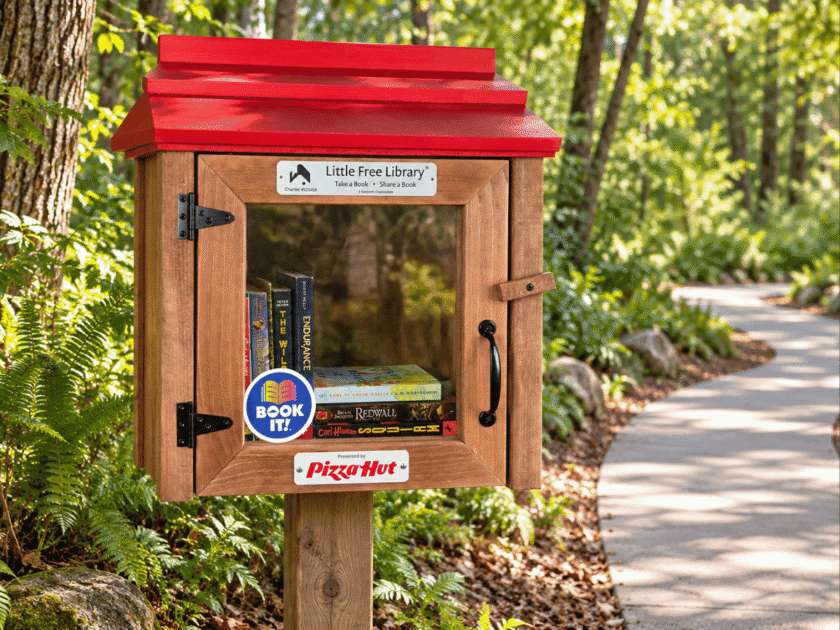 Pizza Hut & Little Free Library – Apply For a Custom Little Hut Library Near You!