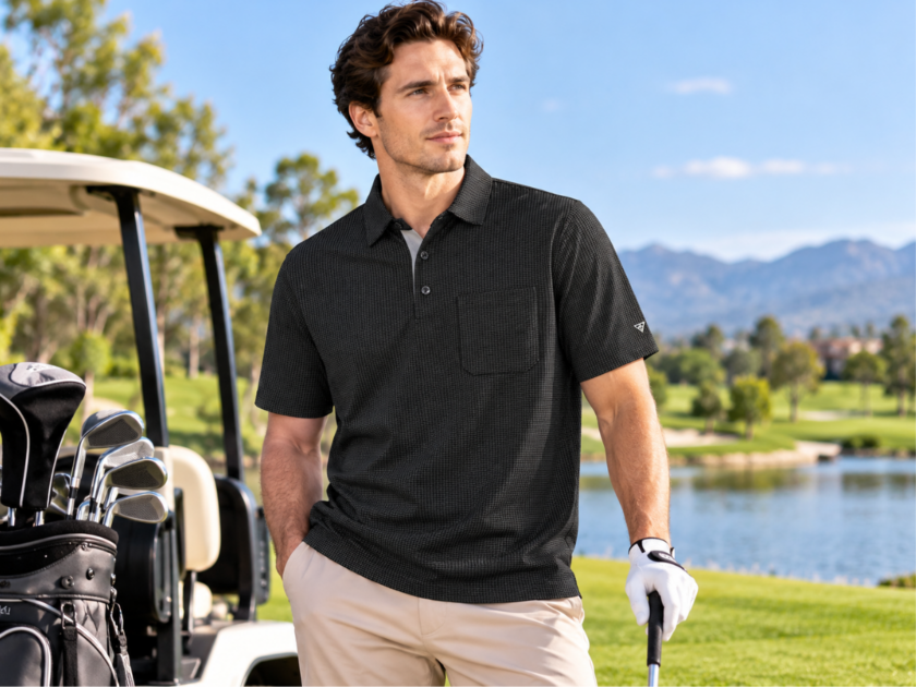 Men’s Heather Lightweight Golf Polo Shirt Only $9.xx on Amazon (Reg $20)