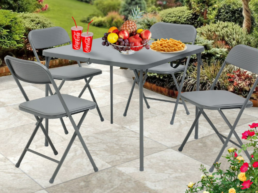Mainstays 5-Piece Folding Card Table & Chairs Set Just $69.97 at Walmart (Reg $80)