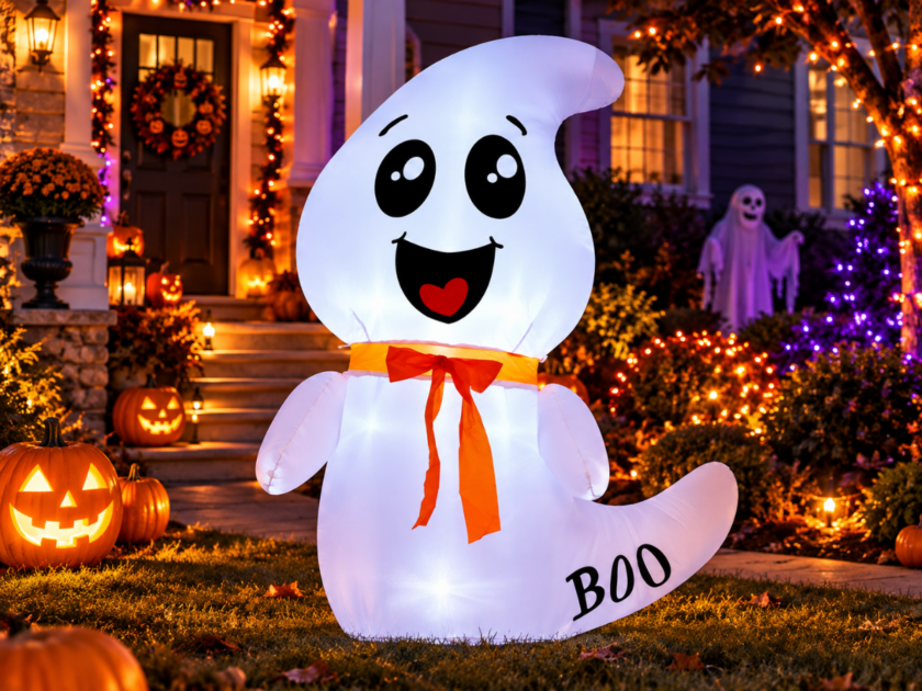 GOOSH 4 FT Halloween Inflatable Cute Ghost Only $16.xx on Amazon (Reg $30)