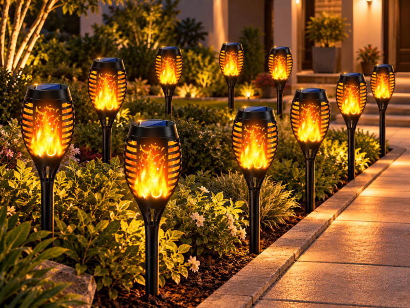 Solar Torch Lights 10-Pack Just $17.xx on Amazon (Reg. $35)