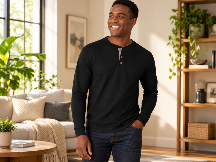 Hanes Beefy-T Men’s Long Sleeve Henley Shirt Only $6.xx on Amazon (Reg $28)