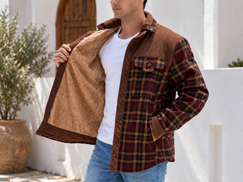 Men’s Sherpa-Lined Flannel Jacket Only $22.xx on Amazon (Reg. $45)