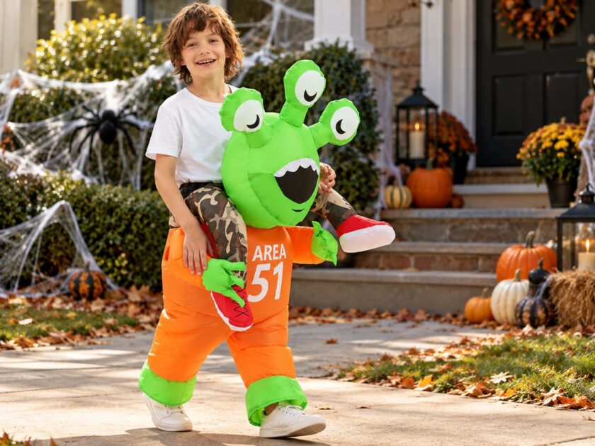 Kids Halloween Inflatable Alien Costume Only $14.xx on Amazon (Reg. $30)