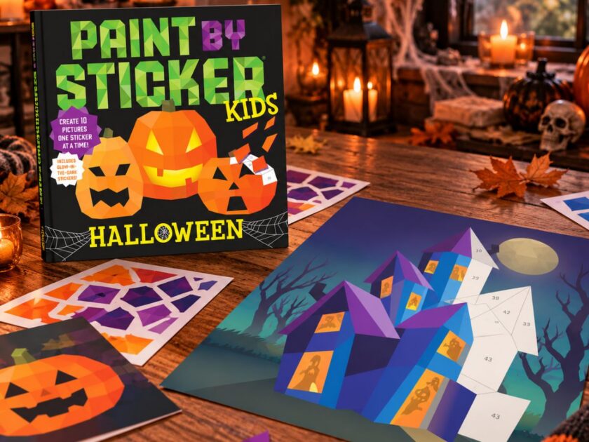 Paint by Sticker Kids Glow-in-the-Dark Halloween Sticker Book Only $4.xx on Amazon (Reg. $11)