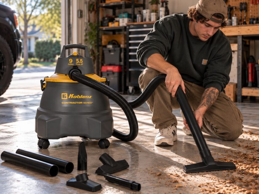 Koblenz 9 Gallon 5.5 HP Wet/Dry Shop Vacuum Only $59.xx on Amazon (Reg. $99) – Accessories Included!