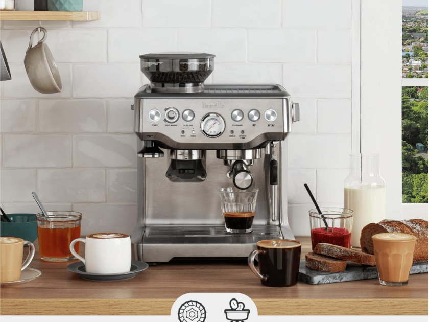 Breville BES870XL Barista Express Espresso Machine Only $499.xx on Amazon (Reg $690)