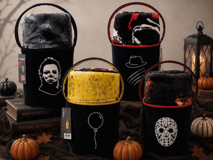 Restocked! Scary Movie Halloween Throw and Bucket Only $24.98 – Will Sell Out