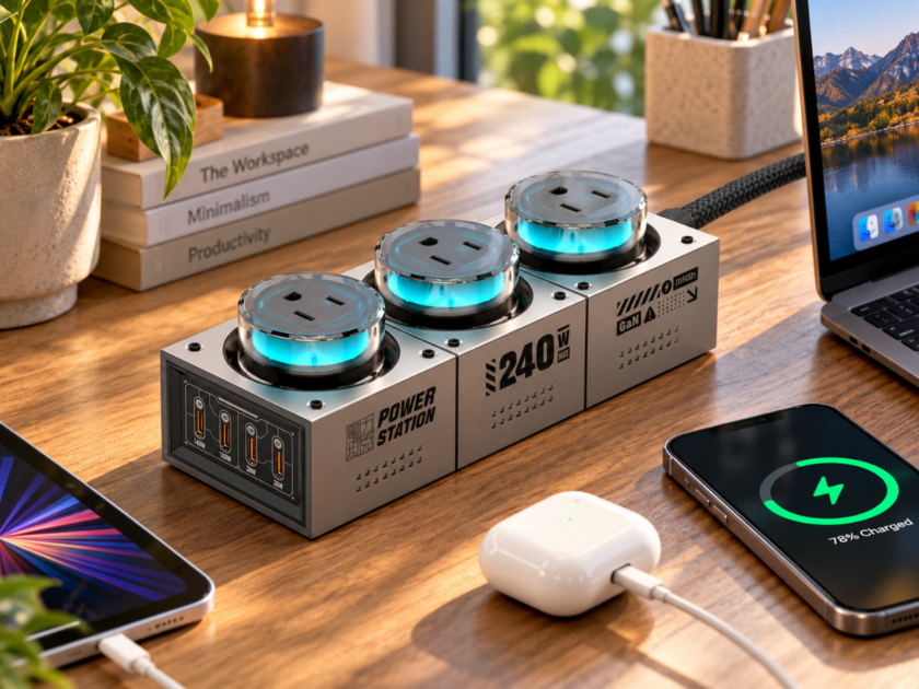 E-Tank 7-in-1 240W GaN Charging Station (3x AC, 4x USB-C) Only $68.xx on Amazon (Reg. $140)