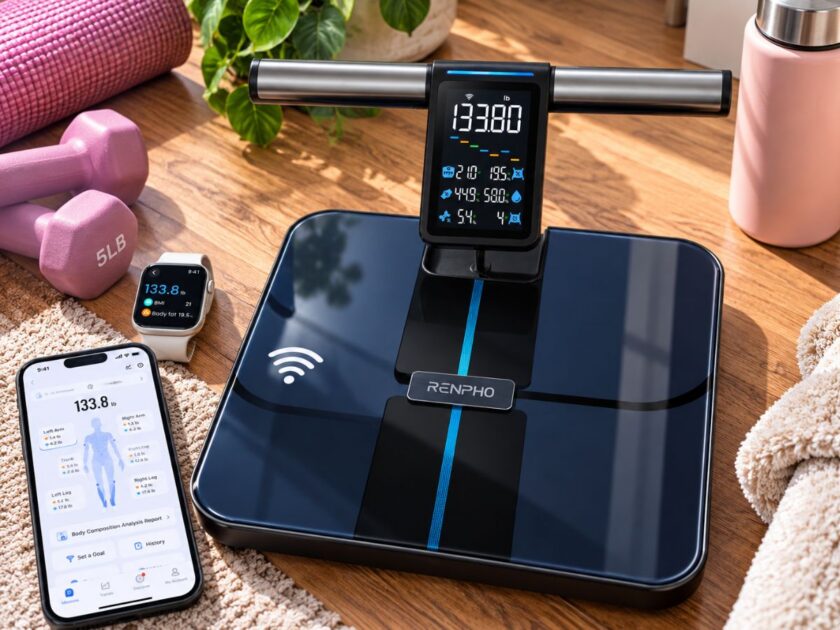RENPHO Bluetooth Smart Scale with Large Handle Display Only  $99.xx on Amazon (Reg. $170)