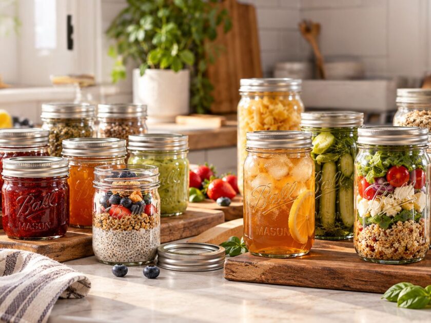 Ball Glass Mason Jars with Lids & Bands 12 Count From $11.xx at Walmart!