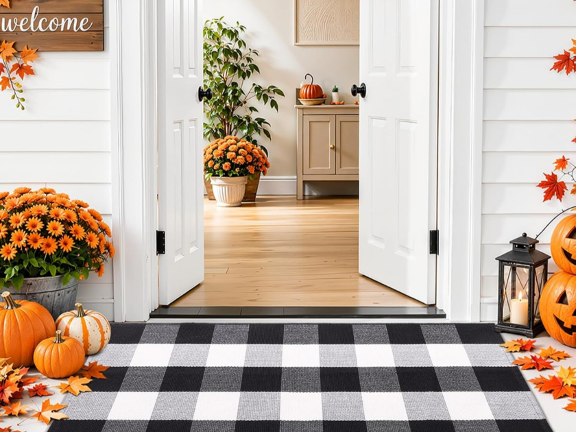 Black and White Outdoor Rug 2’4″ x 3’7″ only $9.xx on Amazon! (Reg. $20)