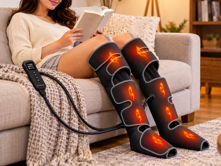 Shine Well Air Compression Leg Massager w/ Heat only $64.xx on Amazon! (Reg. $170)