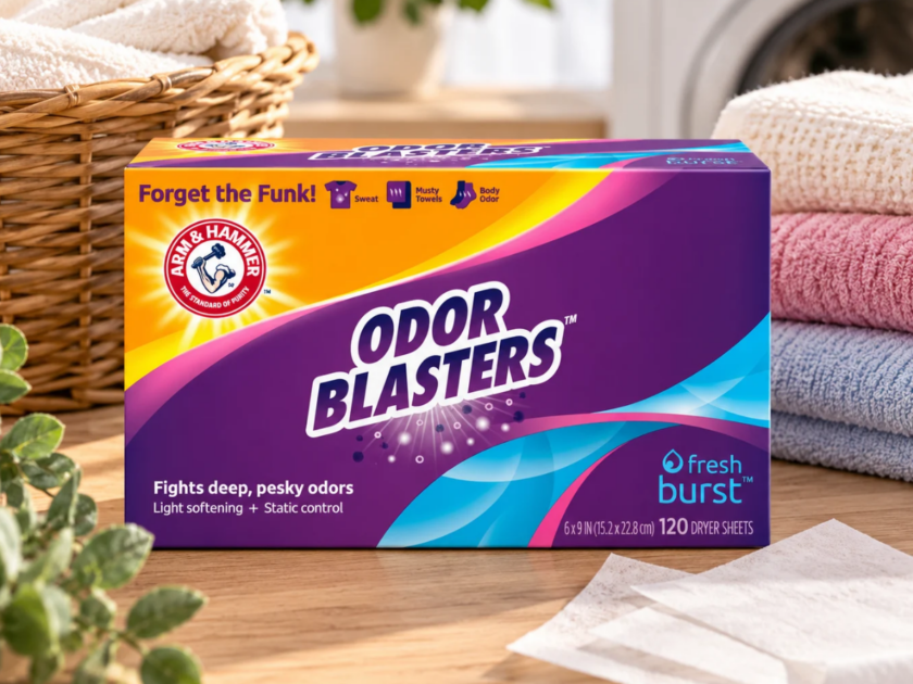 ARM & HAMMER Odor Blaster Dryer Sheets 120 Count Only $3.xx on Amazon