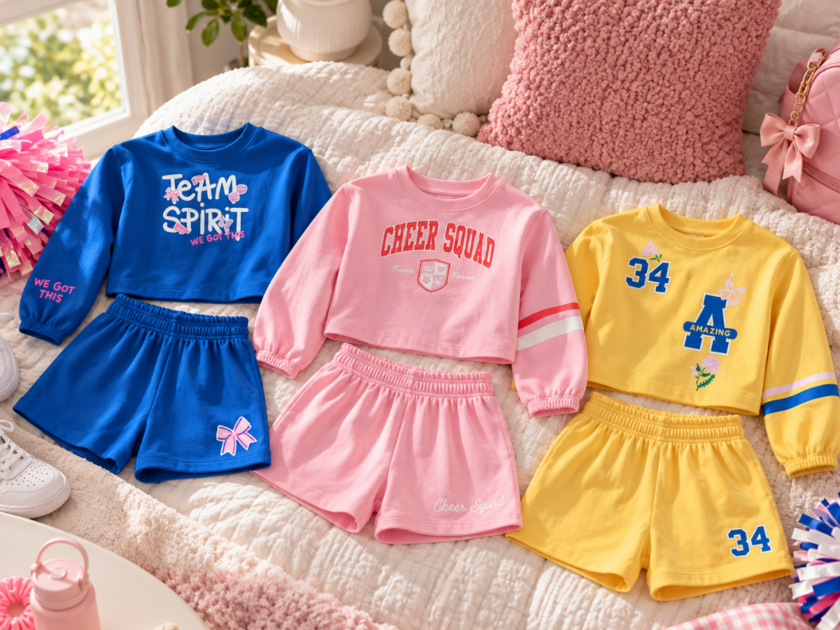 Wonder Nation Little Girls Crewneck Sweatshirt and Shorts Set From $5 at Walmart!