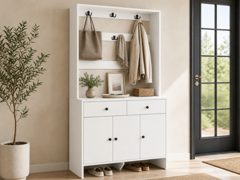 Modern Hall Tree Entryway Organizer Just $121.xx at Wayfair (Reg $600)