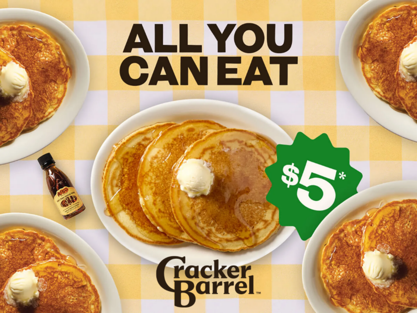 Cracker Barrel Deals: $5 All You Can Eat Pancakes on 9/26!