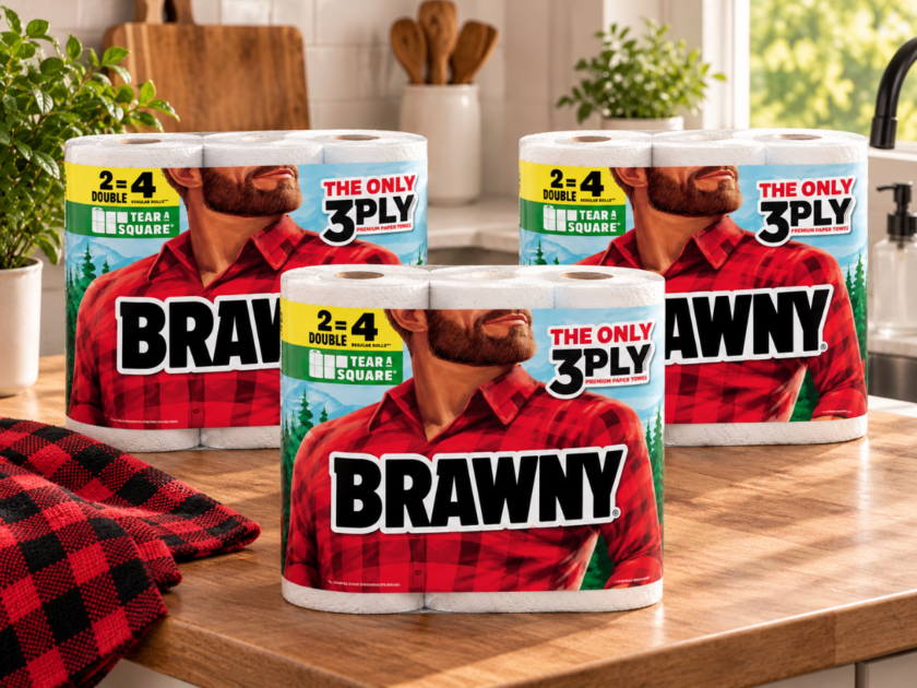 Brawny Tear-A-Square 6 Double Rolls 3-Ply Paper Towels Only $10.xx on Amazon. (Reg $29)