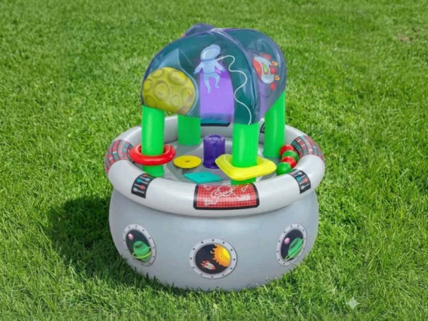 Play Day Space Station Inflatable Kids Water Table Only $19 at Walmart! (Reg.$30)