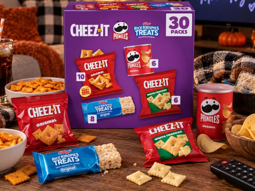 Cheez-It, Pringles & Rice Krispies Variety Pack, 30 Count Only $7.xx on Amazon (Reg. $13)