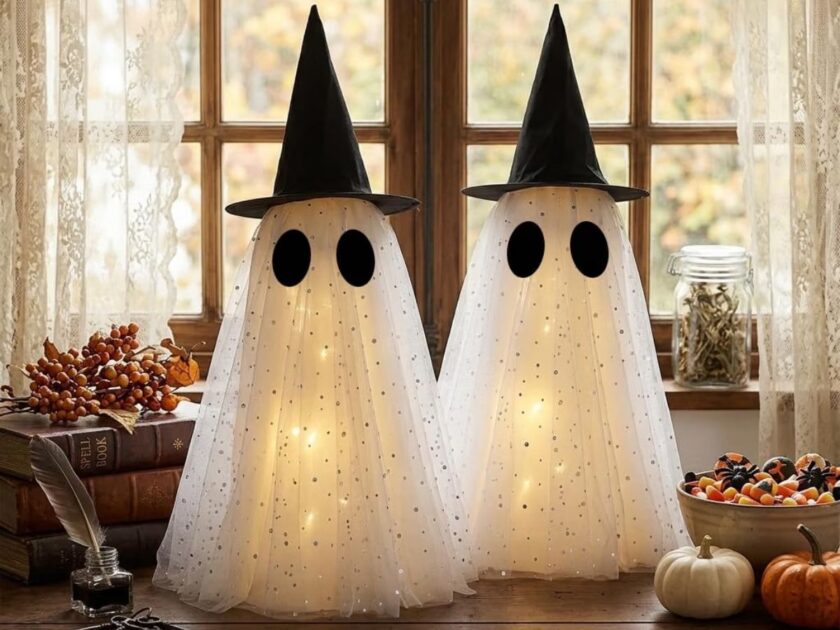 Light-Up Halloween Ghost Decorations, 2 Pack Only $9.xx on Amazon (Reg. $20)