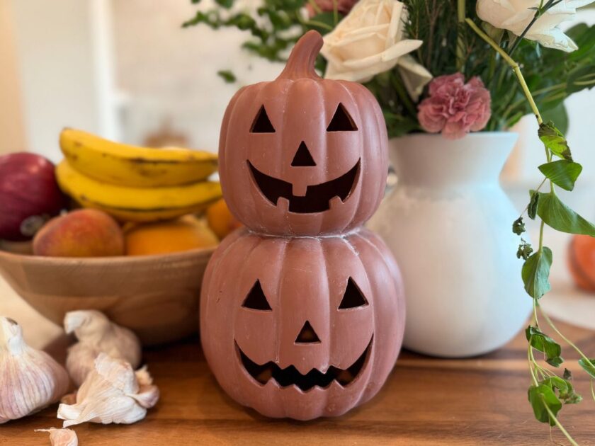 NEW Ceramic Stacked Jack-o’-Lantern Halloween Decoration Only $10.xx at Walmart!
