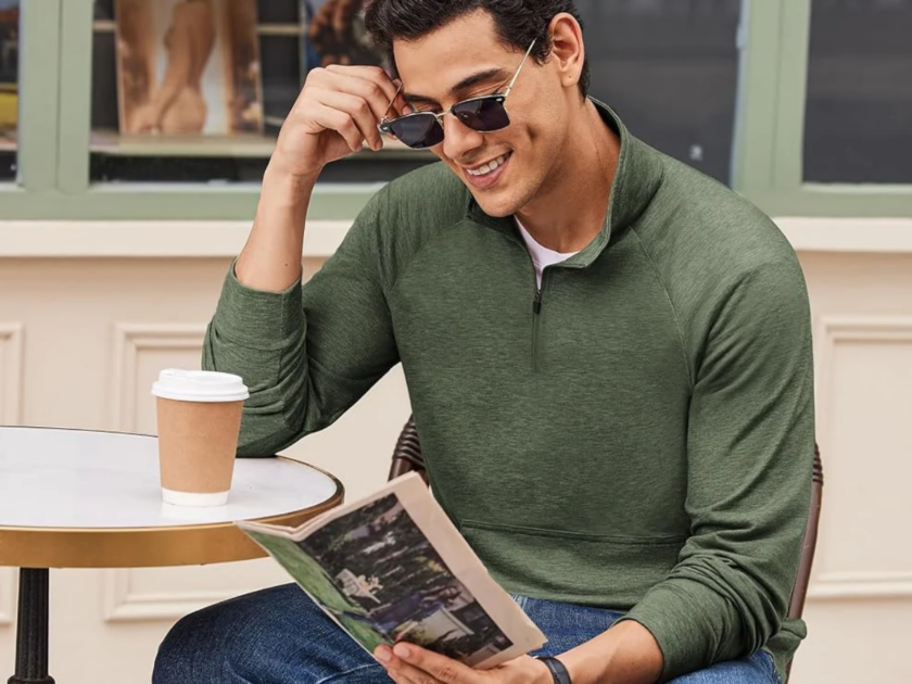 Men’s Quarter Zip Sweatshirt Only $9.xx on Amazon (Reg. $20)