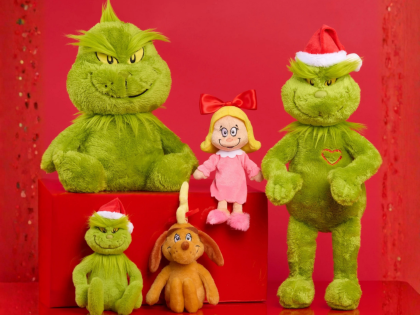 CUTE! Grinch Holiday Plushes Now Available at Walmart!