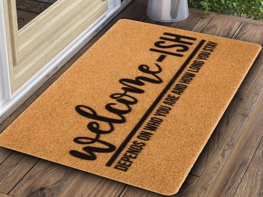 HILARIOUS! Eohak Welcome-Ish Front Door Mat Just $13.xx on Amazon!
