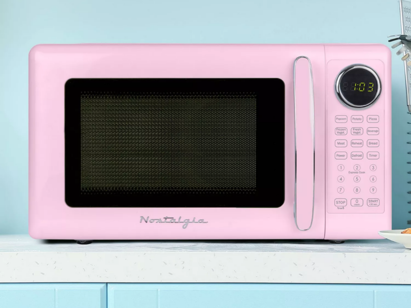 Nostalgia Retro 0.7 Cu. Ft. Microwave Oven Only $44 at Macy’s (Reg. $80)
