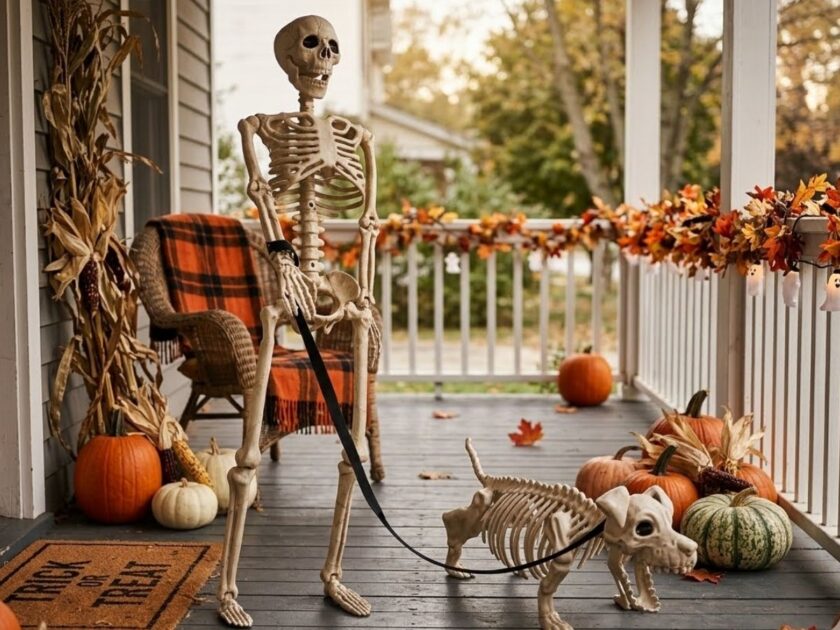 Lighted Human & Dog Skeleton Halloween Decoration Only $35.xx on Amazon (Reg. $80)