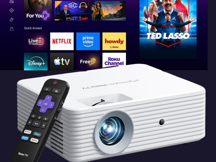 ELEPHAS Roku TV Smart Projector w/ Wi-Fi & Bluetooth $89.xx on Amazon (Reg $200)