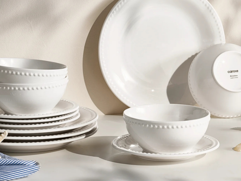 Carote 12-Piece Ceramic Dinnerware Set, Serves 4, Only $14.xx at Walmart!