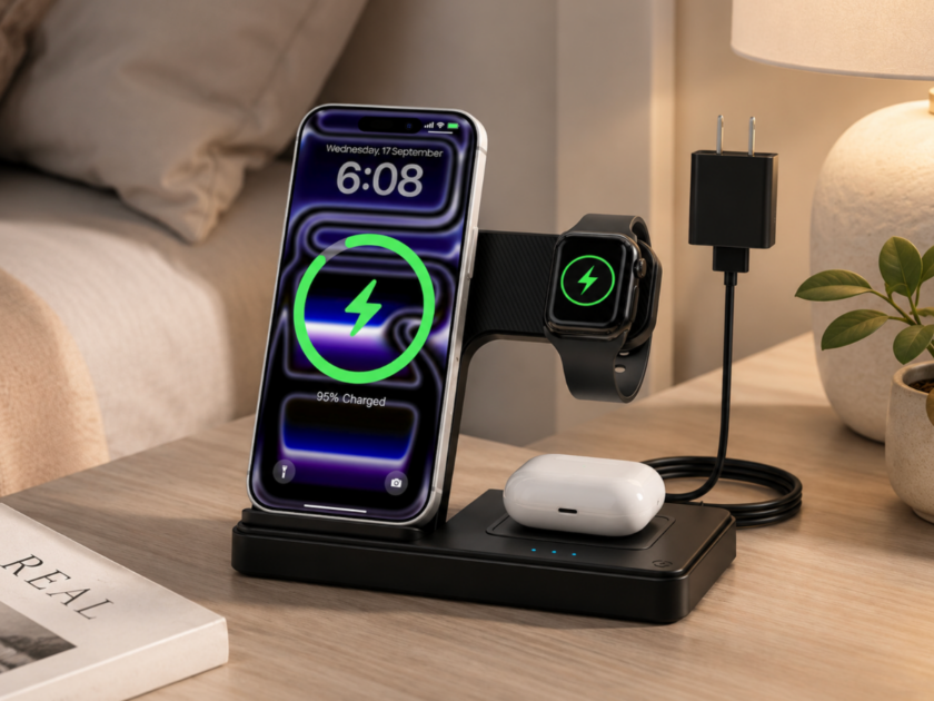 GETPALS Wireless Charger iPhone Charging Station Only $7.xx on Amazon (Reg $18)